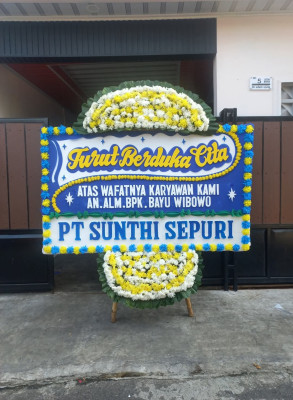 Papan Bunga Duka di Batu Licin