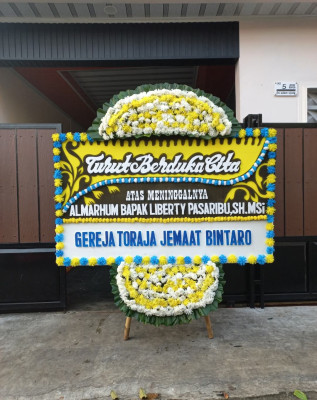 Papan Bunga Duka di Batu Licin
